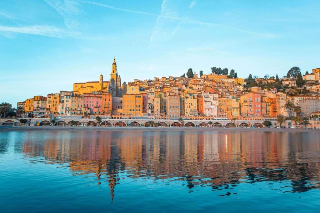 Blu Home 3 Pers Centrale Ac Wifi Menton Exterior foto